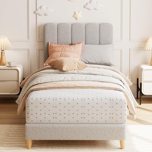GarveeHome Full Bed Frame, Platform Bed - Image 4
