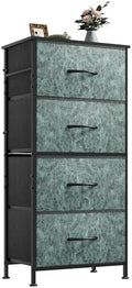 WLIVE Small Dresser Nightstand for Bedroom, 4 Drawers, Vintage Green by WLIVE