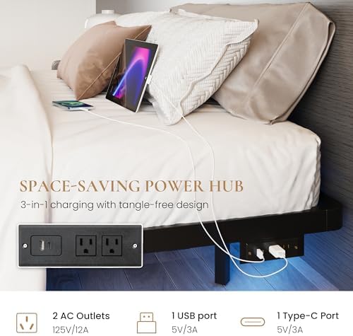 SHA CERLIN King Size Floating Bed Frame - Image 4