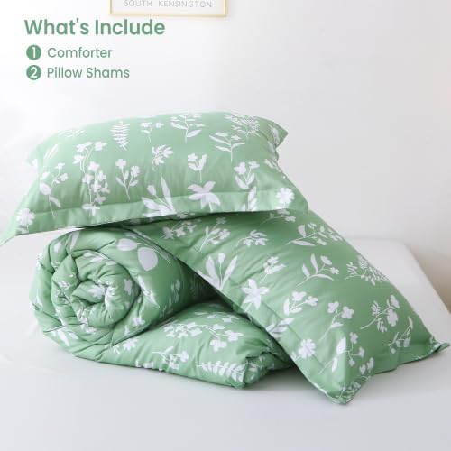 Mooreeke Full Size Comforter Sets, Lightweight Dark Green - Image 7