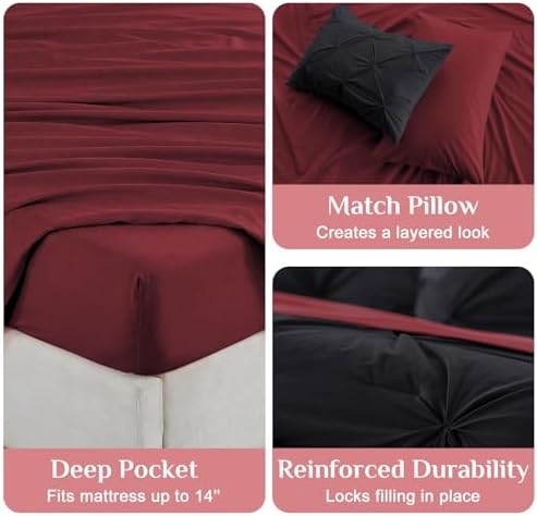 JOLLYVOGUE Twin Comforter Set 7 Pieces - Image 5