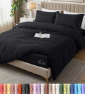 Duvet Cover Queen, 4 Piece Set, Extra Soft by UTOPIABEDDING