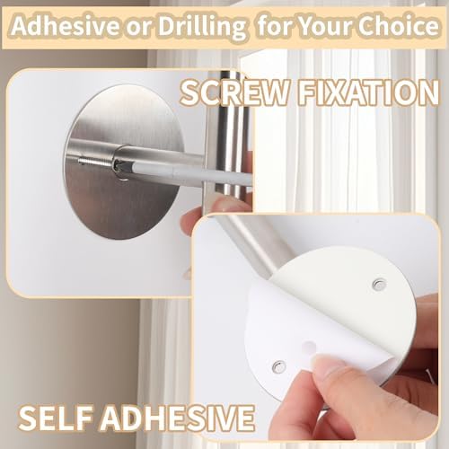 Groleca 2-Pack No Drill Curtain Holdbacks & Tiebacks - Image 5