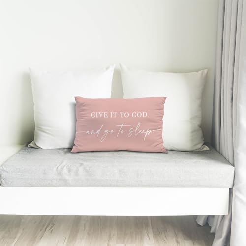 Knibeo Give It to God and Go to Sleep, Decorative Pillows Cover - Image 4