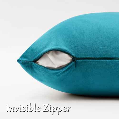 GIGIZAZA Teal Pillow Covers 12x20 Decorative Pillows Pack of 2 - Image 5