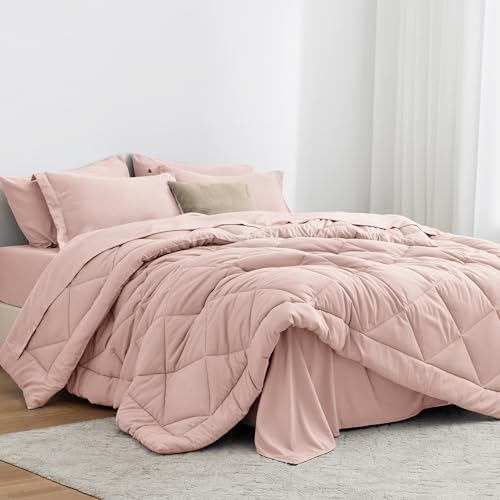 Love's cabin King Size Comforter Set, 7 Pieces Bed in a Bag by Lovescabin