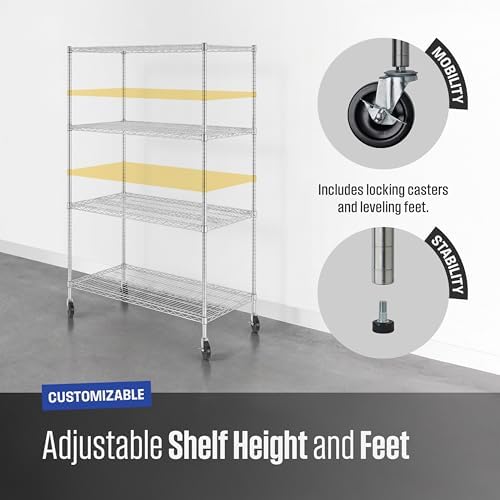 SafeRacks 4-Tier Wire Shelving - Image 6