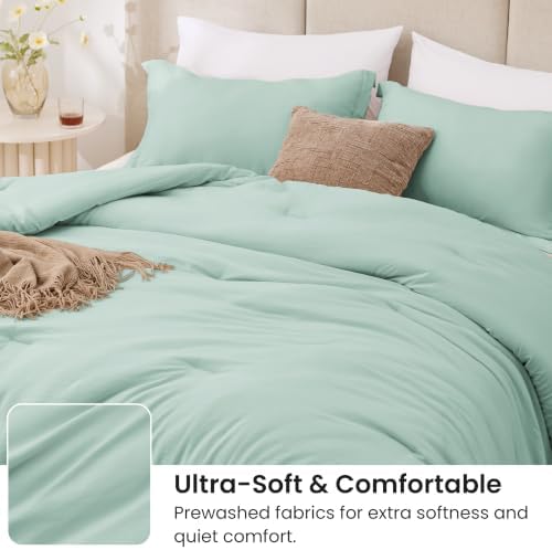 Love's cabin Aqua Full Comforter Set, 3-Piece Prewashed Bed Set - Image 4