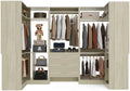 Aheaplus Closet System with Drawer, U-Shaped，Set of 3 by Aheaplus