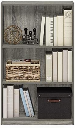 Furinno Jaya Book Shelf, 3-Tier Bookshelf, Standing Bookcase - Image 4
