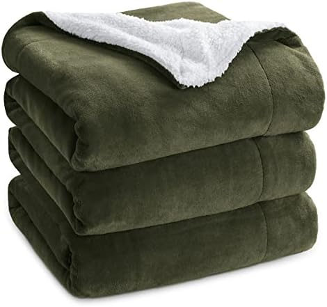 Bedsure GentleSoft Sherpa Fleece Blankets King Size by BEDSURE