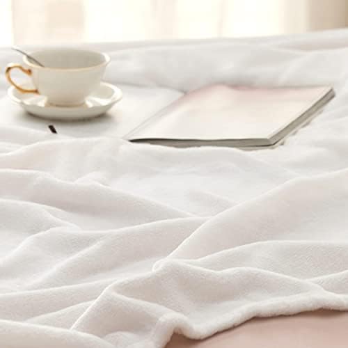 Bedsure GentleSoft Fleece Bed Blankets Full Size White - Image 5