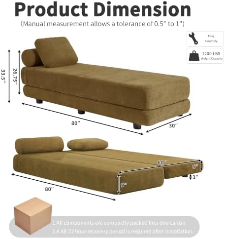 80-Inch Upholstered Daybed, Chaise Lounge Chair Indoor - Image 2