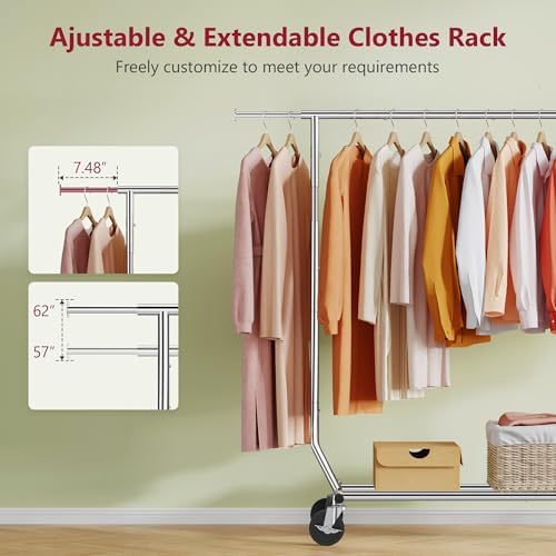 Tajsoon Clothing Rack Collapsible, Garment Clothes Rack Heavy Duty - Image 2