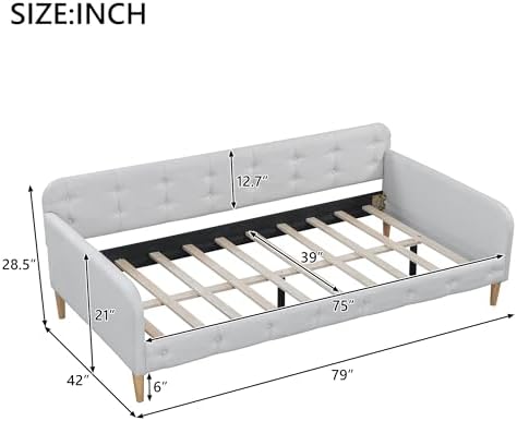 Bellemave Twin Upholstered Daybed - Image 2