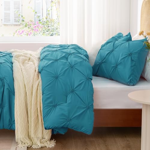 BEDELITE Queen Comforter Set Teal, Fluffy & Soft Comforter - Image 3