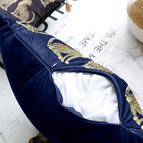 Luxury Velvet Decorative Leopard Throw Pillow Covers - Image 5