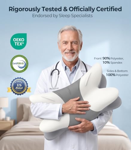 Cervical Neck Pillow for Pain Relief, Cooling Memory Foam - Image 2