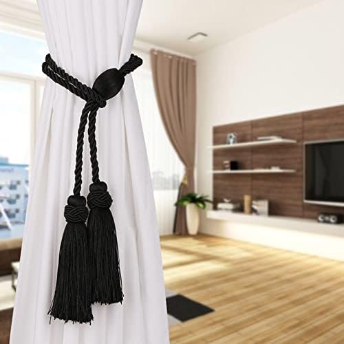 4 Pack Curtain Tiebacks with Tassel, Decorative Curtain Holdback - Image 6