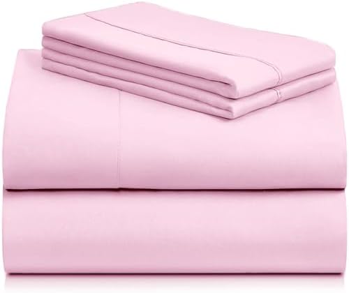 Full Size Sheets, Cooling & Soft Deep Pocket Bed Sheet Set by LuxClub