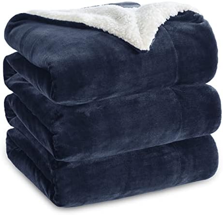 Bedsure GentleSoft Sherpa Fleece Blankets King Size by BEDSURE