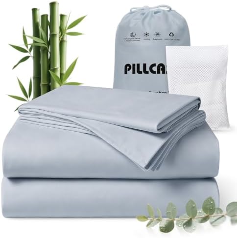 100% Bamboo Viscose & Tencel Lyocell King Size Sheet Set | Cooling & Airy by Pillcase