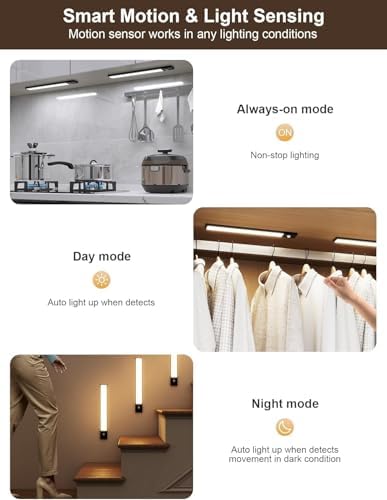 LED Under Cabinet Light with Motion Sensor, 3 Pack - Image 5