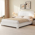 WEUP Twin Size Boucle Bed Frame, Upholstered Teddy Fabric Bed Frame by Unknown