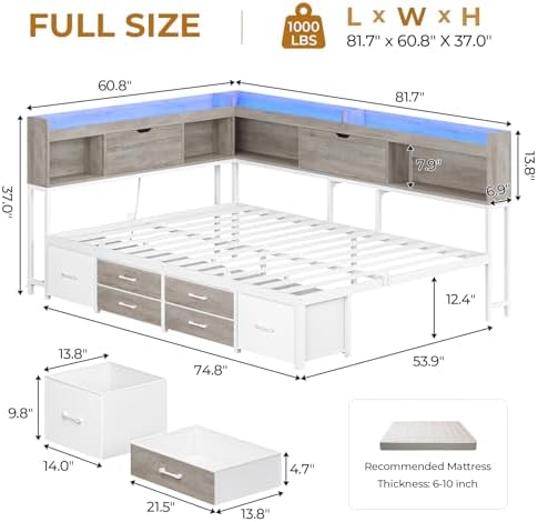 MSmask 14 Inch Corner Bed Frame - Image 2