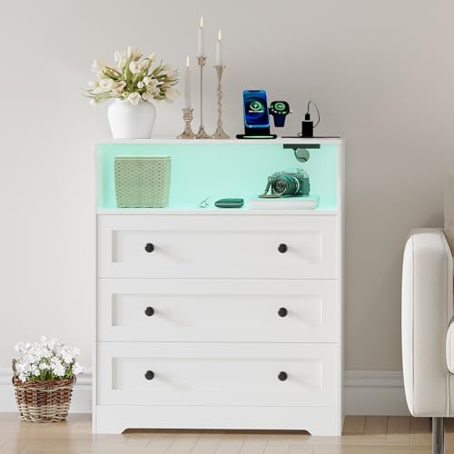 Modern 3-Drawer Wooden Dresser - Image 5