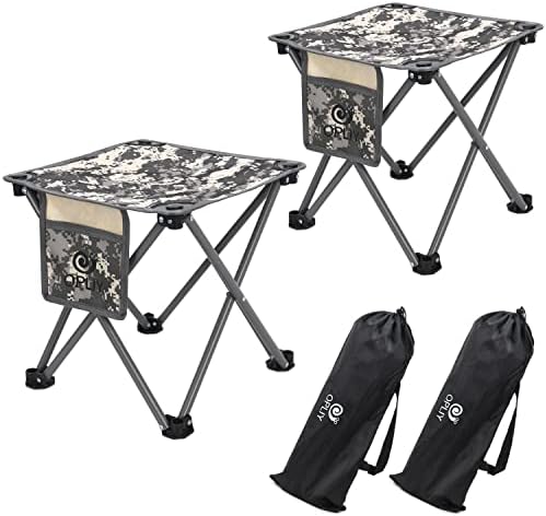 Opliy Camping Stool 2 Pack, 13.5 Inch Portable Folding Stool by Opliy