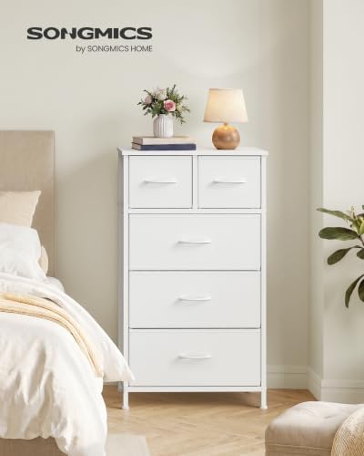SONGMICS Tall Dresser for Bedroom, 5 Fabric Drawers - Image 3