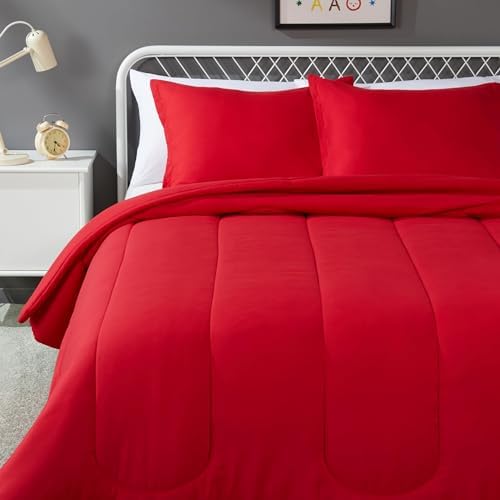 Amazon Basics 3-Piece Soft Microfiber Kids' Comforter and Pillow Sham Set by AmazonBasics