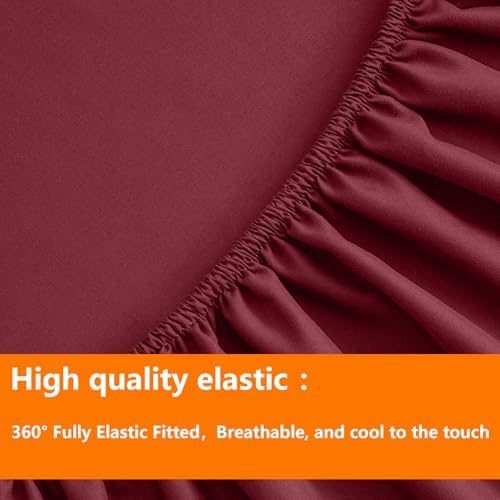 TAIMIT Burgandy Full Size Comforter Set - Image 6