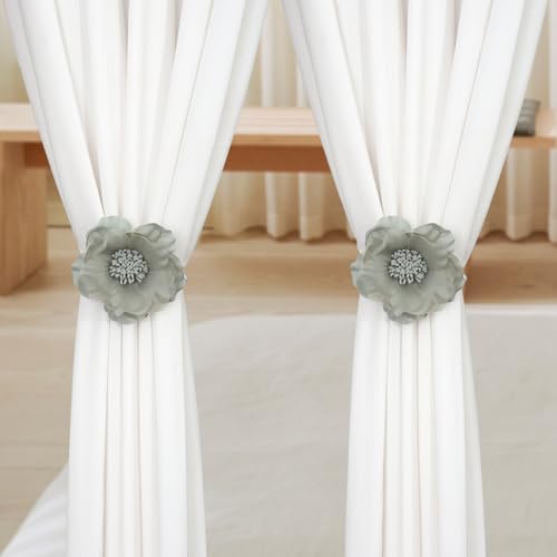 SUQ I OME Pearl Flower Magnetic Curtain Tieback - Image 4