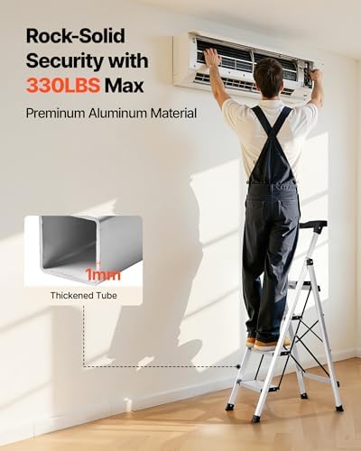 VEVOR 4 Step Ladder, Folding Step Stool - Image 4