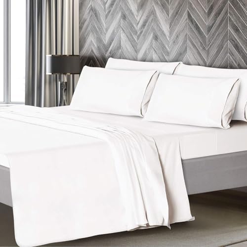 Mueller Luxury 6 PC Full Size Bed Sheets, Super Soft, Deep Pocket up to 16" - Image 3