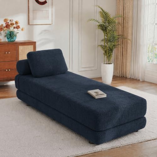 80-Inch Inch Upholstered Daybed, Chaise Lounge Chair Indoor by WixidielFurniture