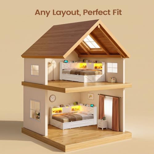 AOGLLATI Twin Corner Farmhouse Bed - Image 4