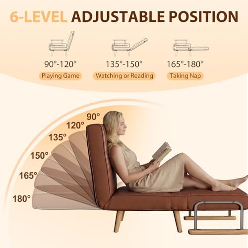 SUIYIMU Folding Chair Bed, 3-in-1 Convertible Sleeper Chair Bed - Image 3
