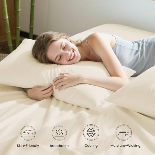 Love's cabin 100% Rayon Derived from Bamboo, Twin Bed Sheets - Image 5