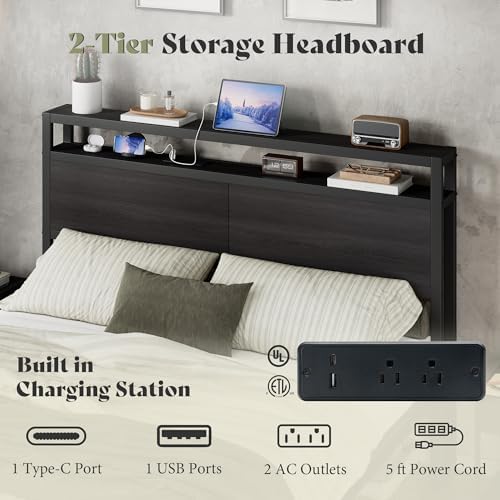 AMERLIFE Queen Size Platform Bed Frame - Image 3
