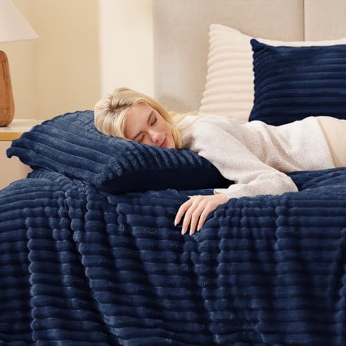 EXQ Home Fluffy Comforter Set California King, 3 Pieces Bed Set - Image 2