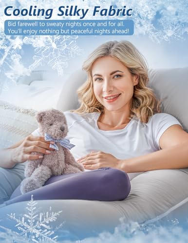 Pregnancy Pillow, Cooling Silky Pregnancy Pillows - Image 3