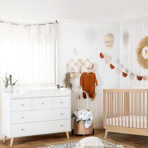 dadada Harmony Crib & Dresser Set Nursery Furniture Combo - Image 5