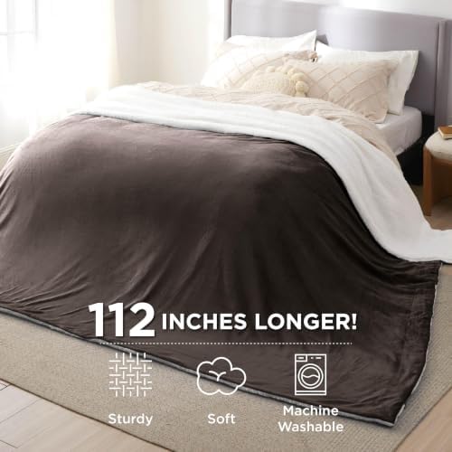 Bedsure GentleSoft Sherpa Fleece Cal King Blankets - Image 3