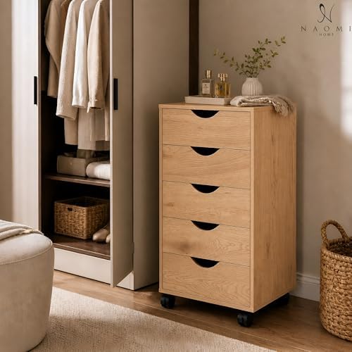 Naomi Home 5 Drawer Storage Cabinet - Image 2
