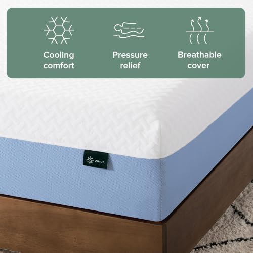 Zinus 8 Inch Twin Cooling Essential Memory Foam Mattress, Medium Feel - Image 4