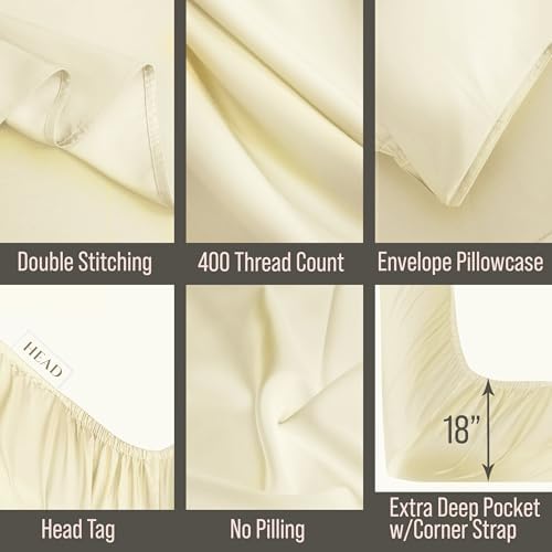 Bella Coterie Luxury Bamboo Viscose Full Size Sheet Set - Image 3