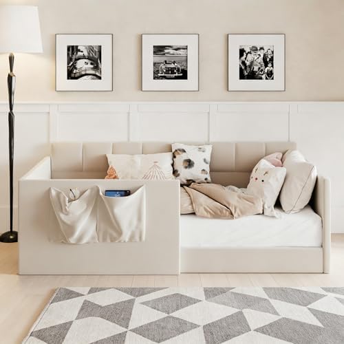 Merax Twin Daybed Velvet Upholstered Sofa Bed - Image 3